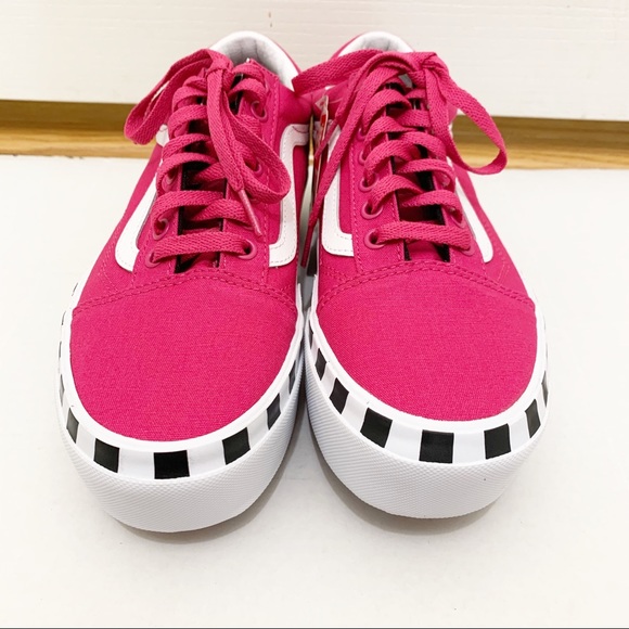 Vans Pink and White Platform Shoes - Picture 6 of 9